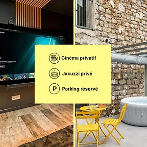  Appartement Chill Haven - Jacuzzi & Cinema - Queen Size - Parking - Terrasse France